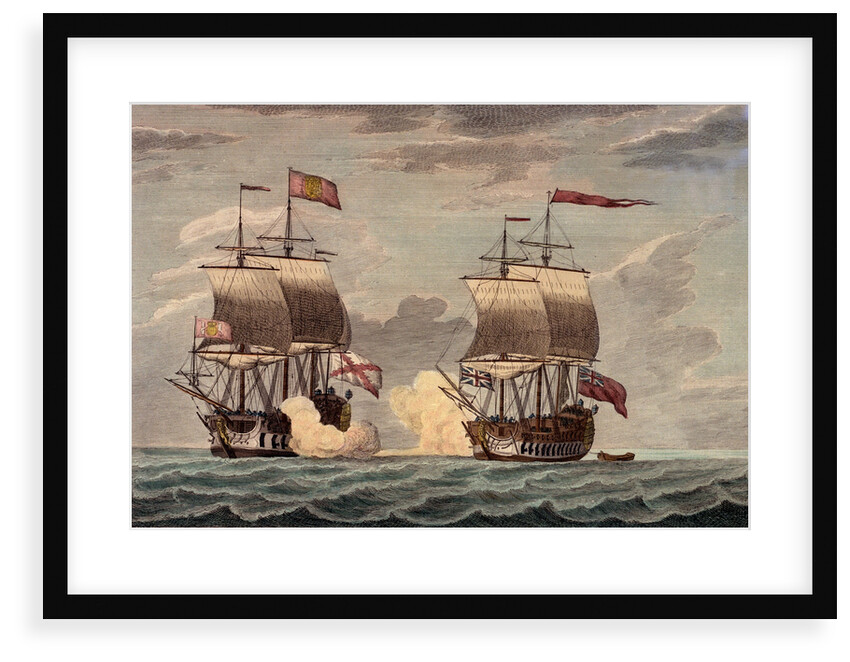 Commodore Anson in the Centurion with a crew of 227 by Swaine