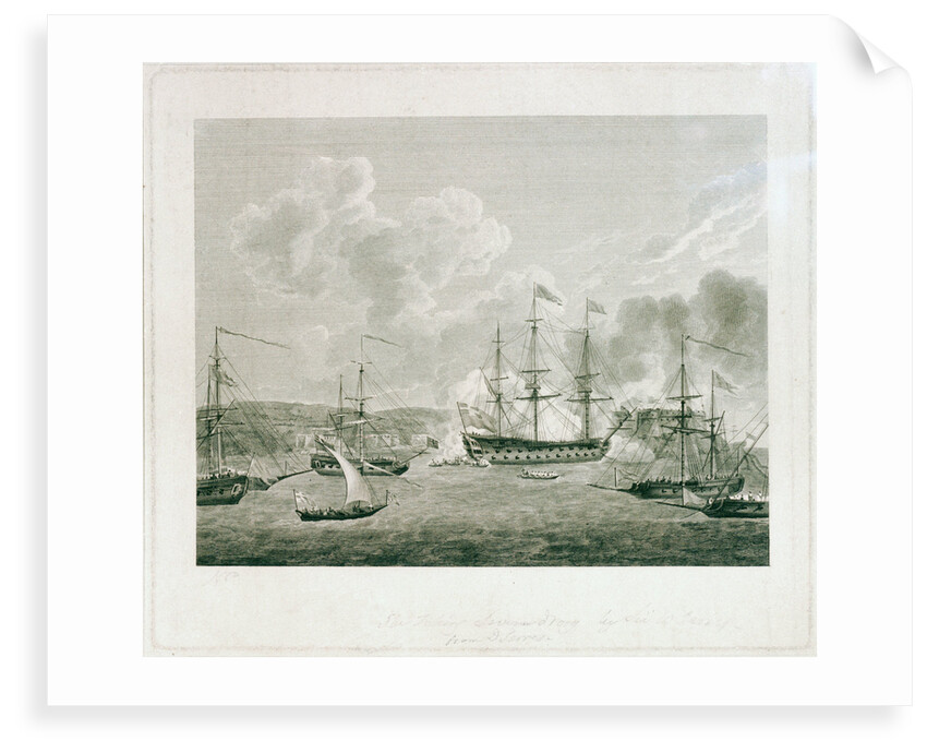 The taking Severndroog by Sir W James from D Serres by Dominic Serres