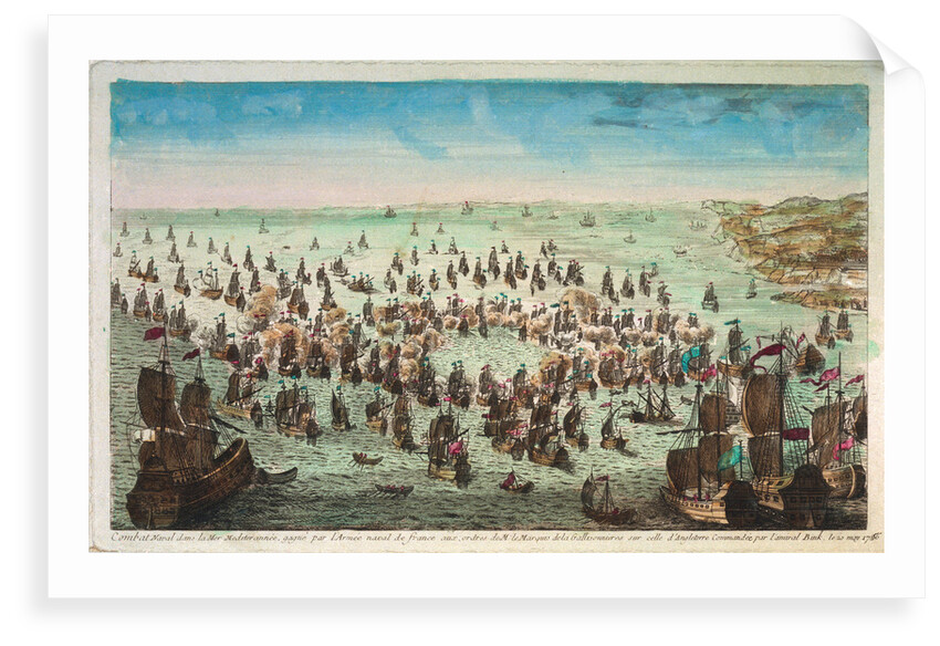 Byng's action off Minorca, 20 May 1756 by unknown