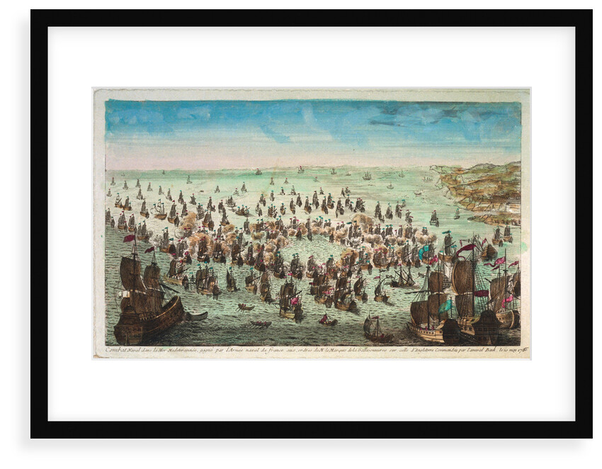 Byng's action off Minorca, 20 May 1756 by unknown