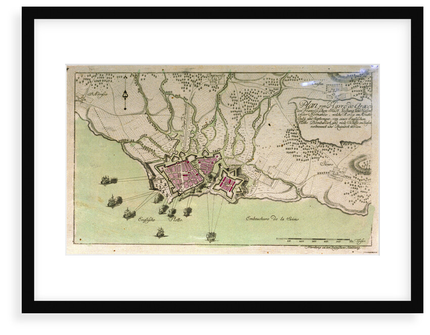 Plan of Le Havre, France by unknown