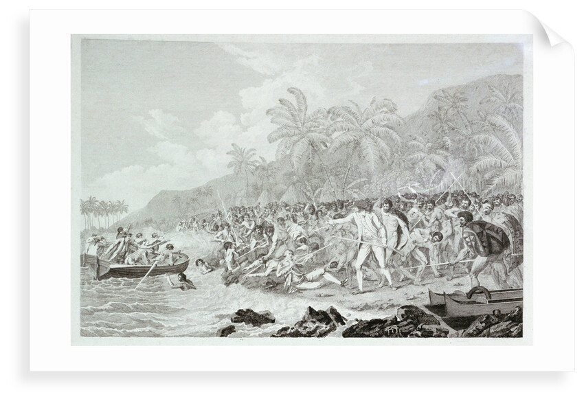 The Death of Captain Cook (untitled) by Francesco Bartolozzi