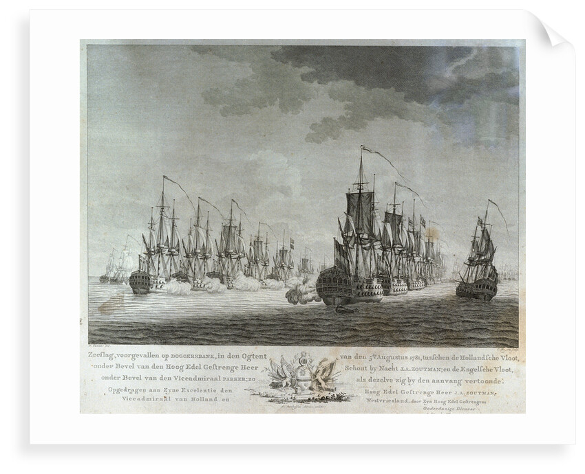 Dogger Bank, 5 August 1781 by J. Ouwater