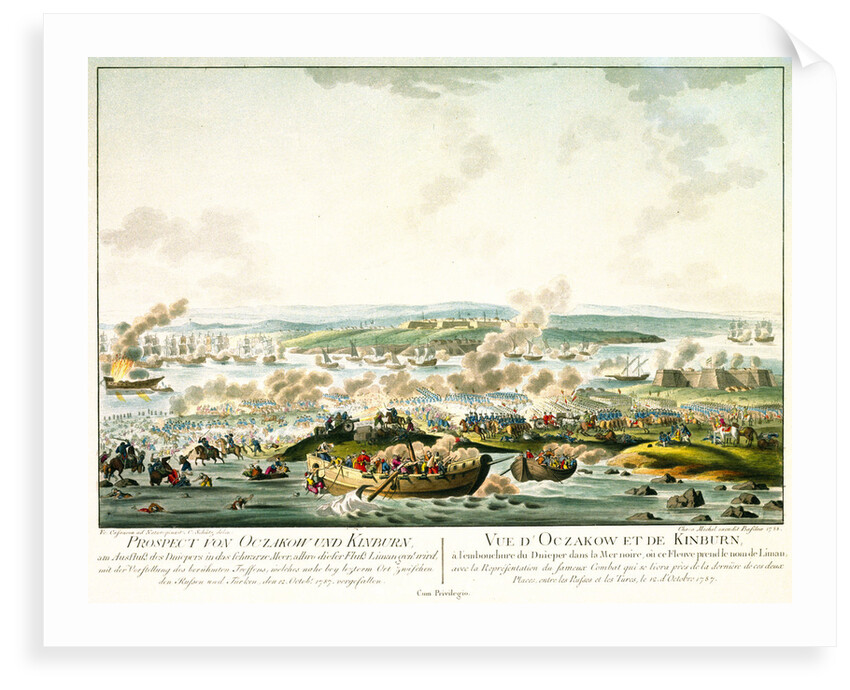 View of Oczakow and the river Dnieper, Black Sea by Fr. Casanova