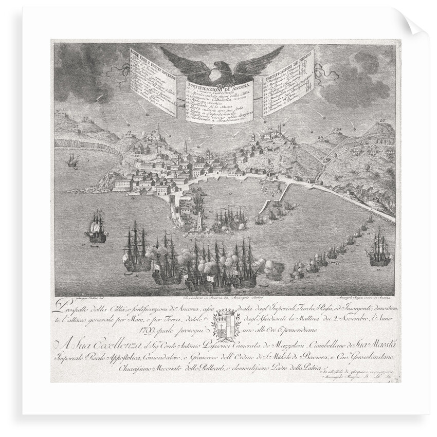 Attack on Ancona, Italy, 2 November 1799 by Guiseppi Fabbri