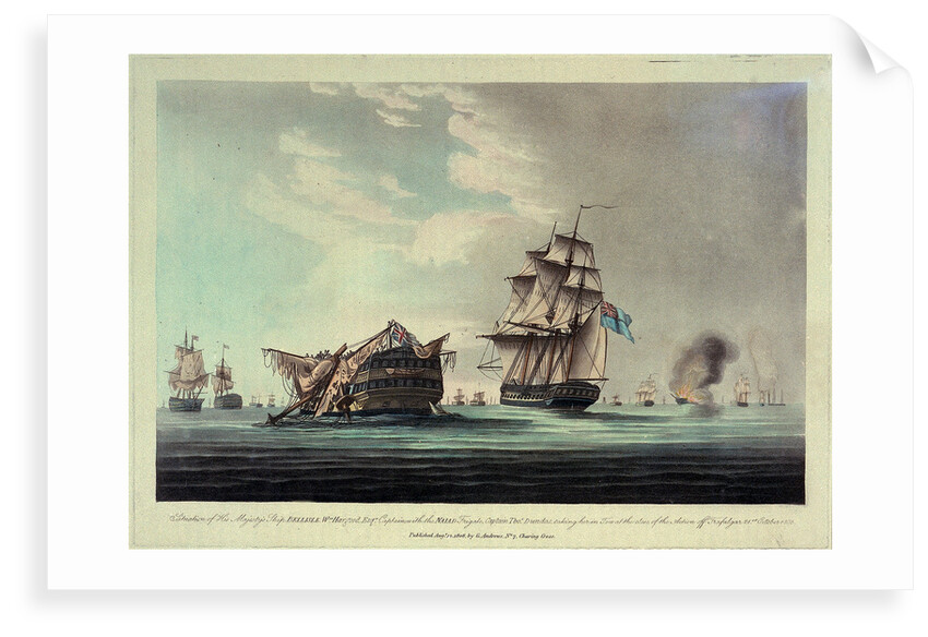 HMS 'Bellisle' at the Battle of Trafalgar, 21 October 1805 by G. Andrews