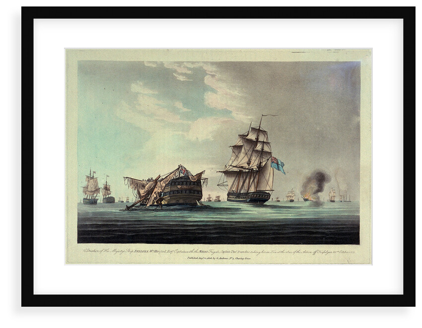 HMS 'Bellisle' at the Battle of Trafalgar, 21 October 1805 by G. Andrews