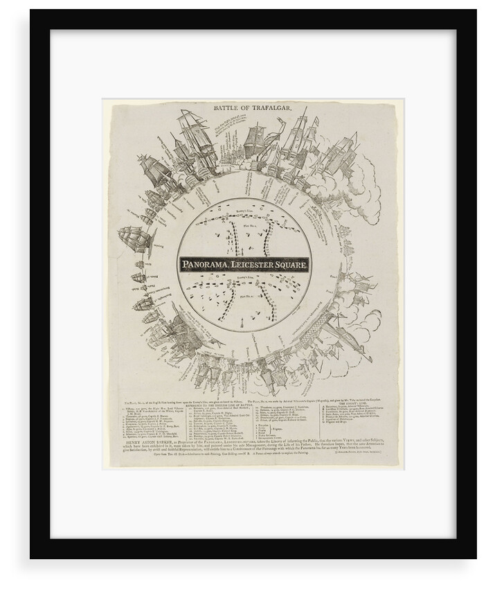 Battle of Trafalgar. Panorama, Leicester Square by Henry Aston Barke