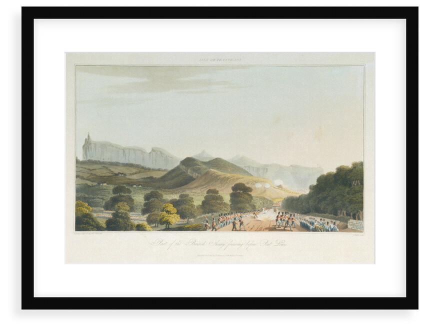 Isle of France No. 3. Part of the British Army, forming before Port Louis by R. Temple