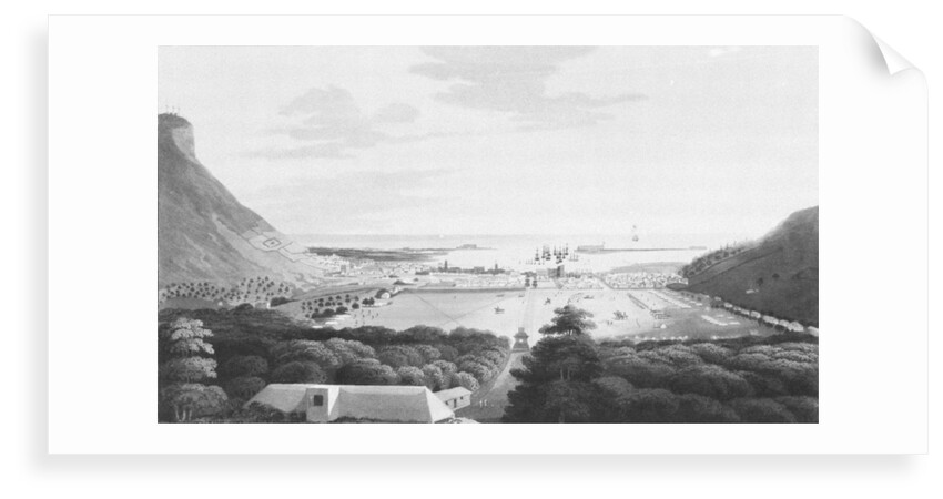 Isle of France No. 4. Port Louis, from the Champ de Mars by R. Temple