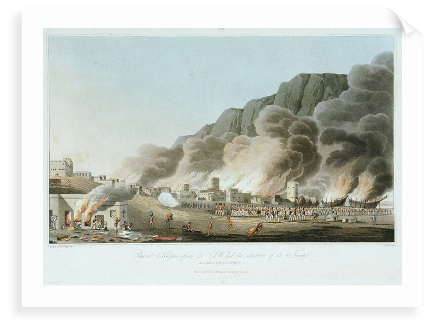 No. 9 'Rus al Khyma: the situation of the troops on 13 November 1809' by R. Temple