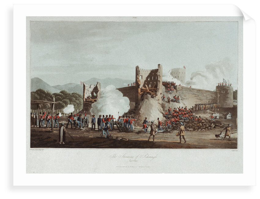 No. 16 'The storming of Schinaass, 3 January 1810' by R. Temple