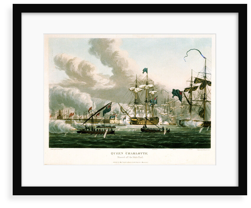 'Queen Charlotte' moored off the Mole End by William Innes Pocock