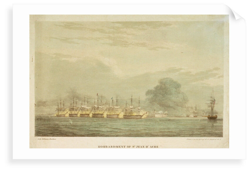 Bombardment of St. Jean d'Acre 3 November 1840 by R.F. Stopford