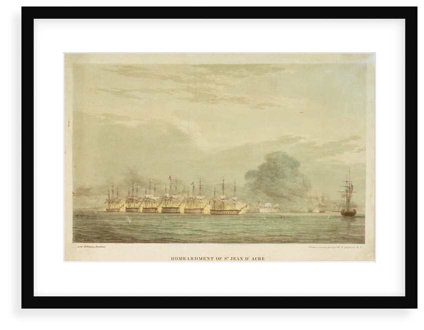 Bombardment of St. Jean d'Acre 3 November 1840 by R.F. Stopford