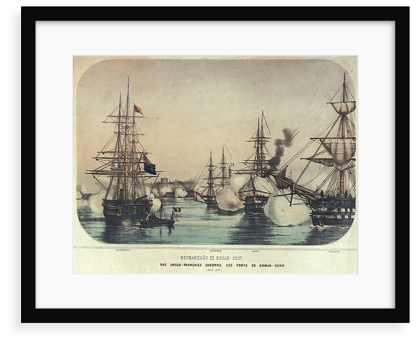 Bombardment of Bomarsund by the Anglo-French fleet, August 1854 by unknown