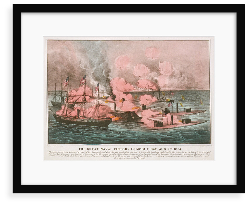 The great naval victory in Mobile Bay, 5 August 1864 by Currier & Ives (publishers)