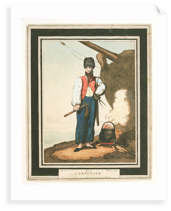 Carpenter: no. 3 in series by Thomas Rowlandson