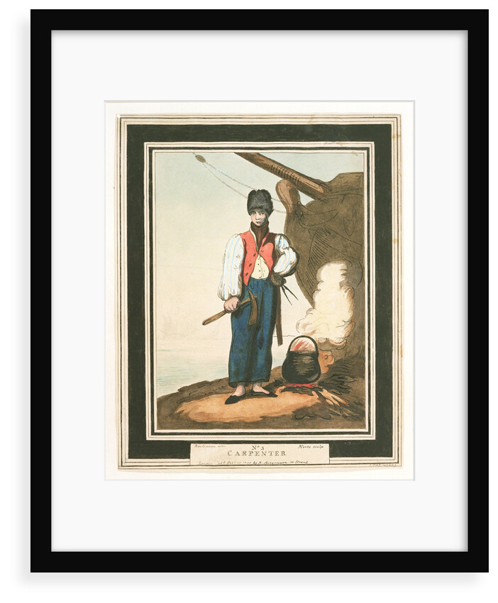 Carpenter: no. 3 in series by Thomas Rowlandson