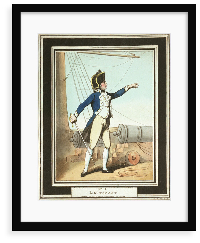 'Lieutenant': no. 7 in series by Thomas Rowlandson