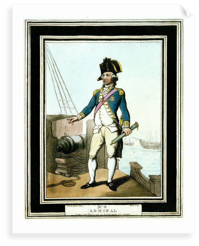 Admiral: no. 9 in series by Thomas Rowlandson