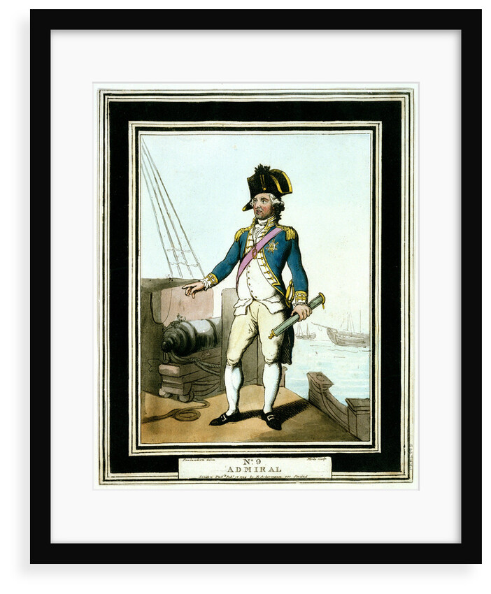 Admiral: no. 9 in series by Thomas Rowlandson
