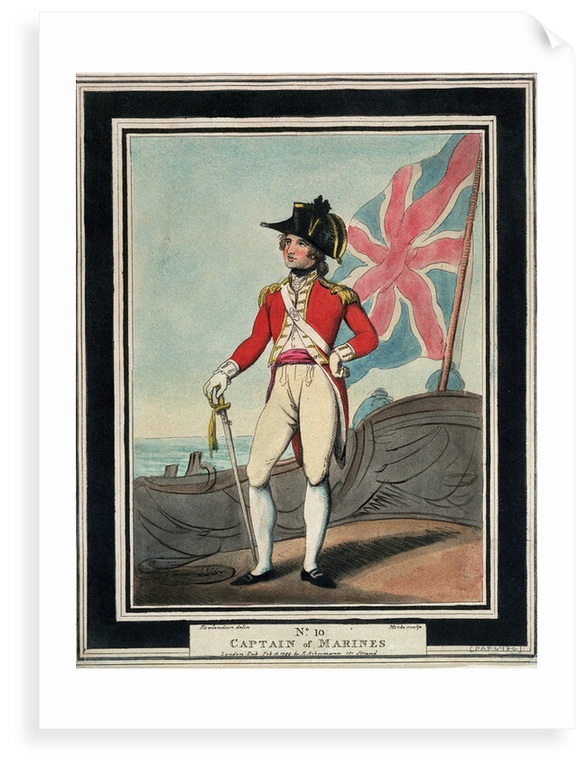 Captain of Marines: no.10 in series by Thomas Rowlandson