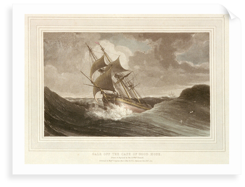 Gale off the Cape of Good Hope by Thomas Daniell
