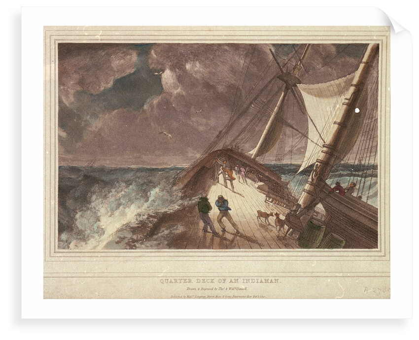 Quarter Deck of an Indiaman by Thomas Daniell