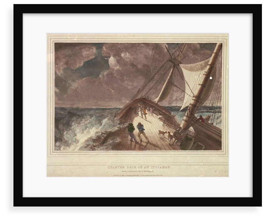Quarter Deck of an Indiaman by Thomas Daniell