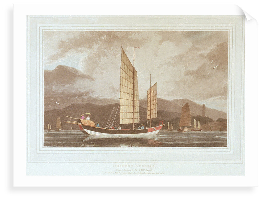 Chinese vessels by Thomas Daniell