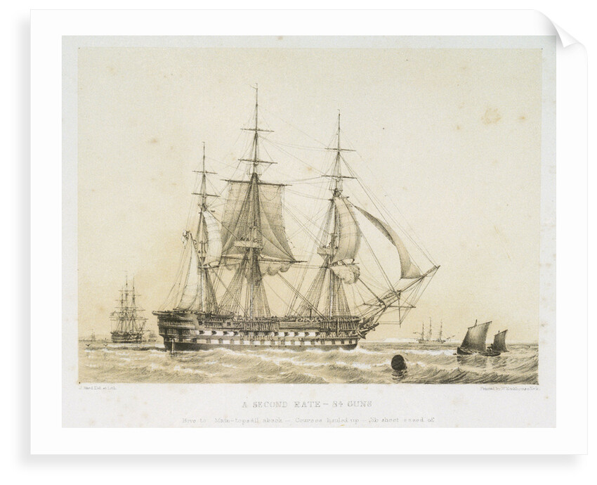 HMS 'Asia' (1824) by John Ward