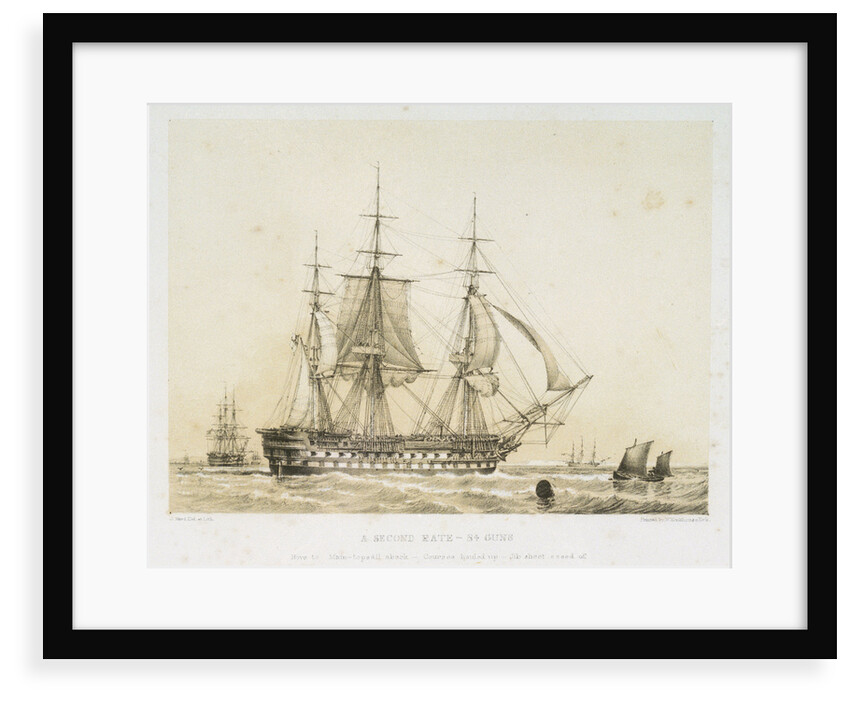 HMS 'Asia' (1824) by John Ward