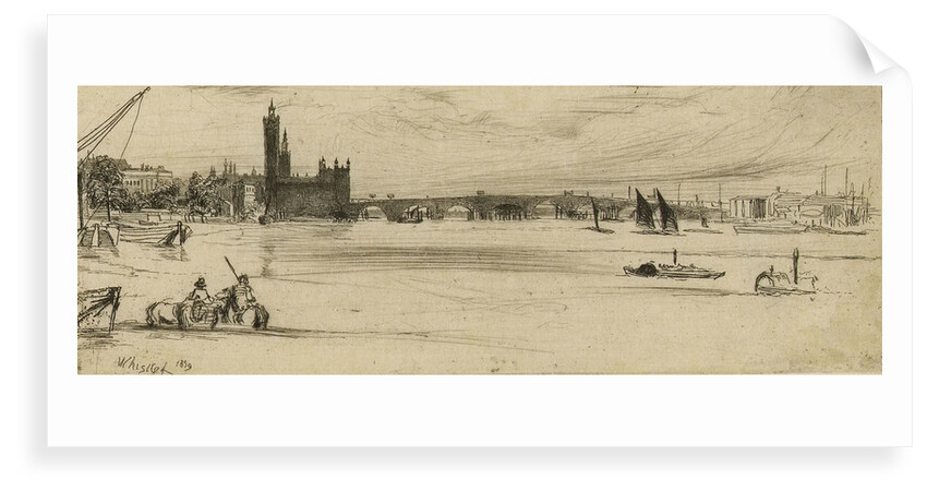 Old Westminster Bridge by James Abbott McNeill Whistler