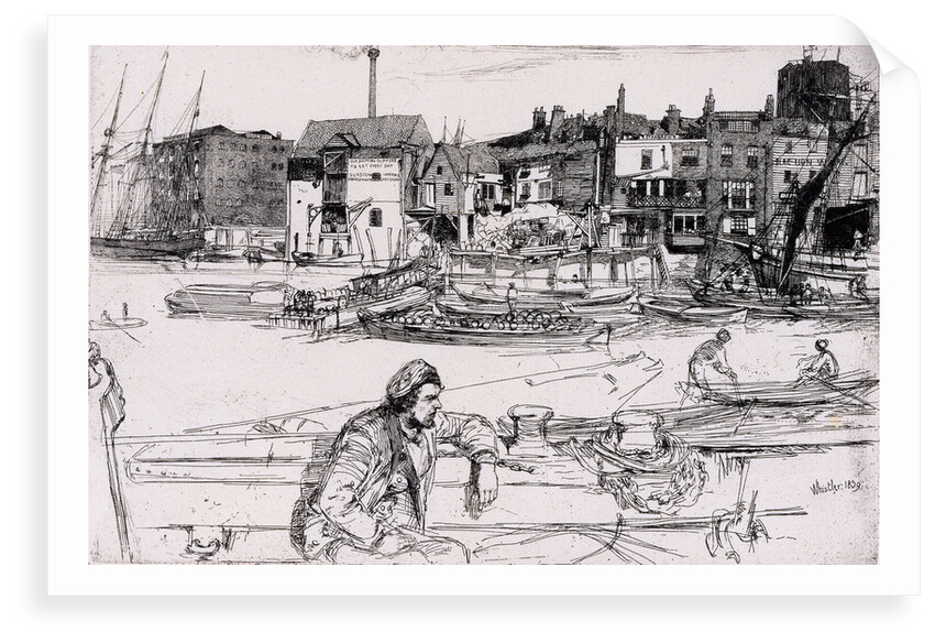 Black Lion Wharf by James Abbott McNeill Whistler