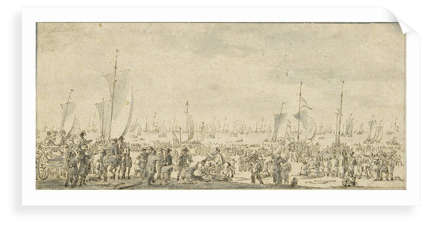 Charles II leaving Scheveningen, May 1660 by Adriaen Pietersz van der Venne