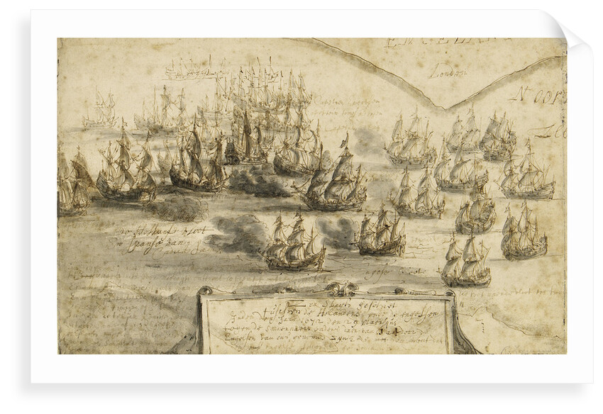 Holme's attack on the Smyrna Fleet, 12 March 1672 by Netherlandish School