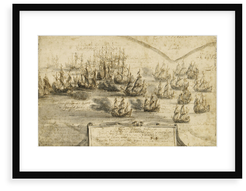 Holme's attack on the Smyrna Fleet, 12 March 1672 by Netherlandish School