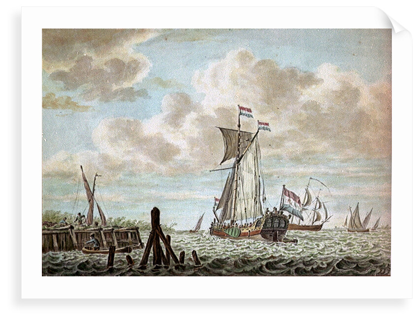 A view on the Maas by K. F. Bendorp the Elder