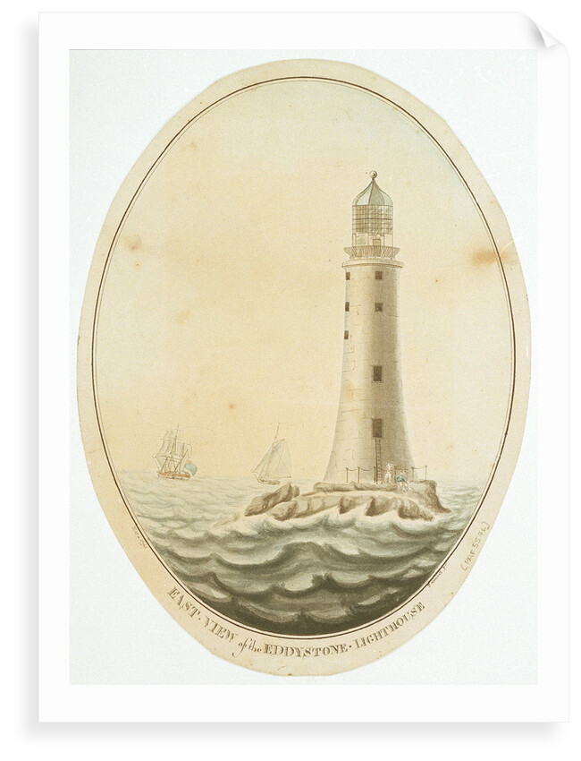 East view of the Eddystone Lighthouse by P. Sambell