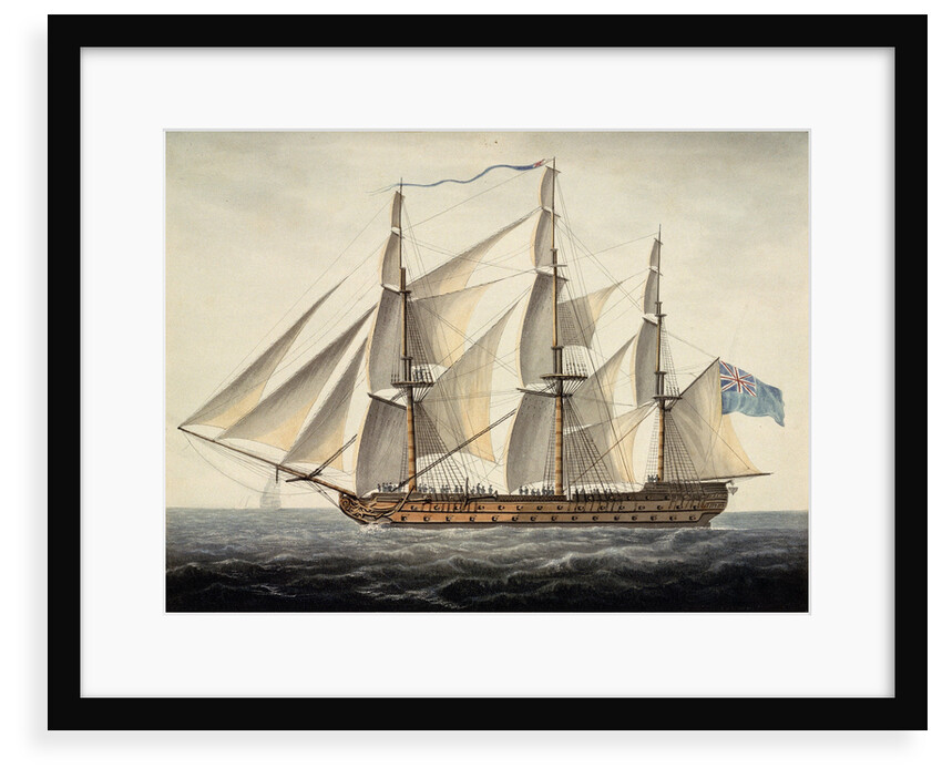 French ship 'Sans Pareil' 3rd rate, 80 guns, captured at First of June by Dominic Serres