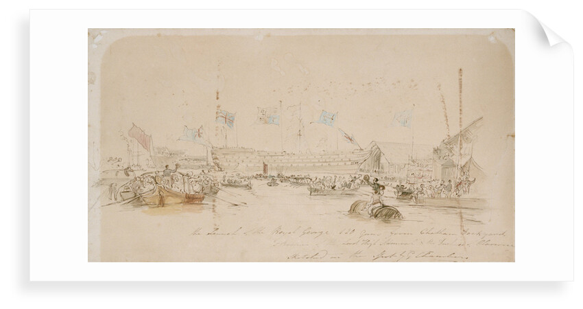 Launch of the Royal George by George Chambers
