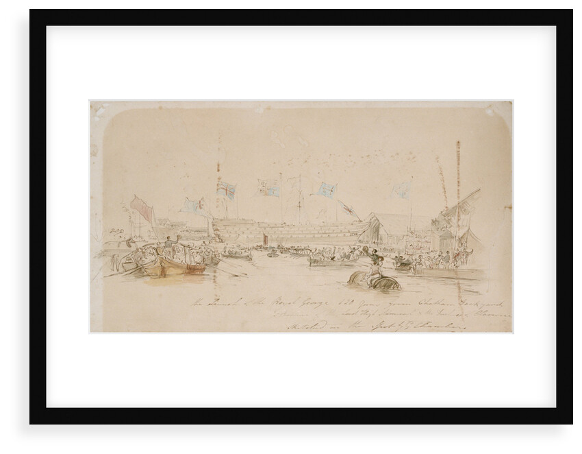 Launch of the Royal George by George Chambers