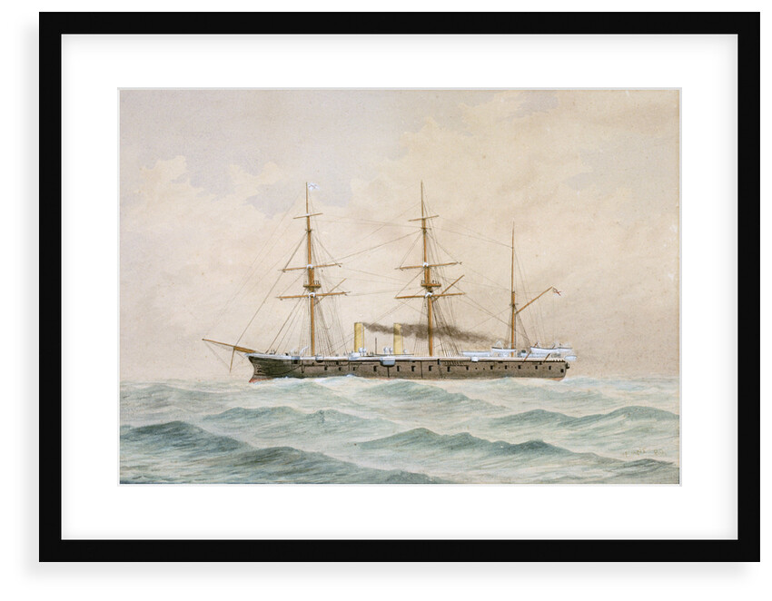 HMS 'Bellerophon'  (1865) by Fred T. Jane