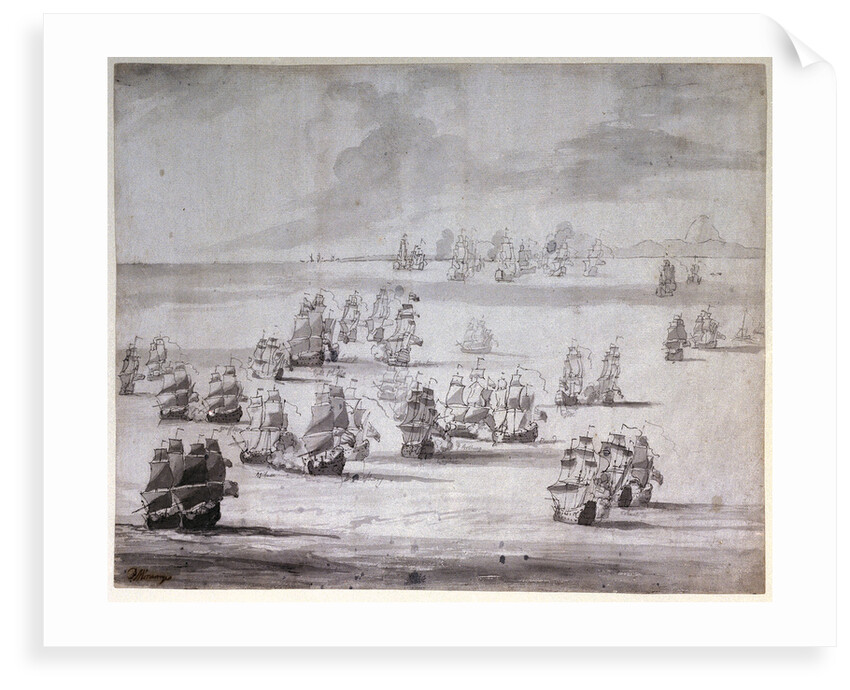 The Battle of Cape Passaro, 11 August 1718 by Peter Monamy