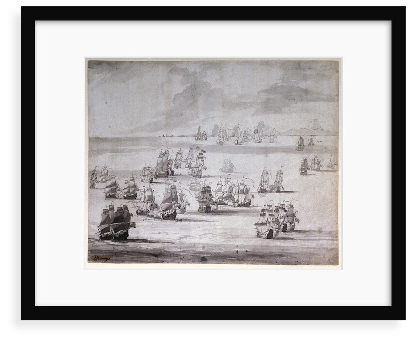 The Battle of Cape Passaro, 11 August 1718 by Peter Monamy