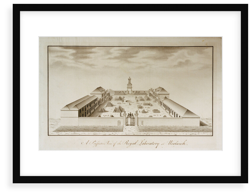 A perspective view of the Royal Laboratory, Woolwich Arsenal by unknown