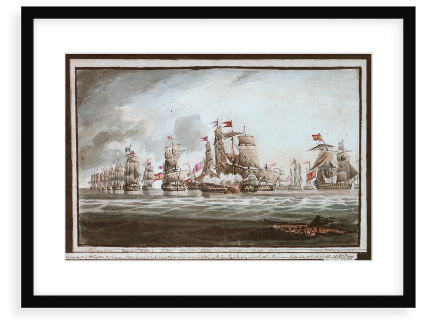Battle of St Vincent, 1797 by unknown