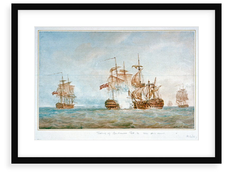 The capture of the 'Guillaume Tell', 31 March 1800 by Nicholas Pocock