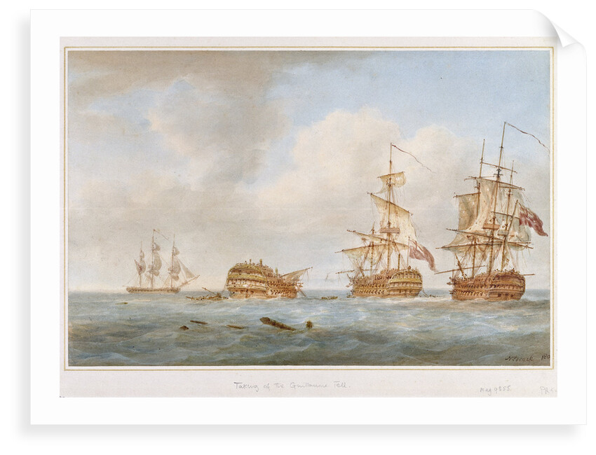 The capture of the 'Guillaume Tell', 31 March 1800 by Nicholas Pocock